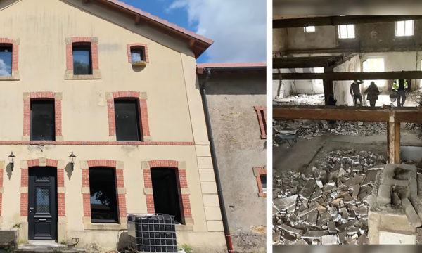 Avant / Après : Ils rénovent une ferme en ruine de 300m²
